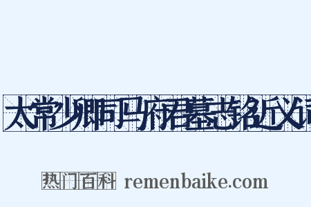 太常少卿司马府君墓志铭近义词是什么意思的图片